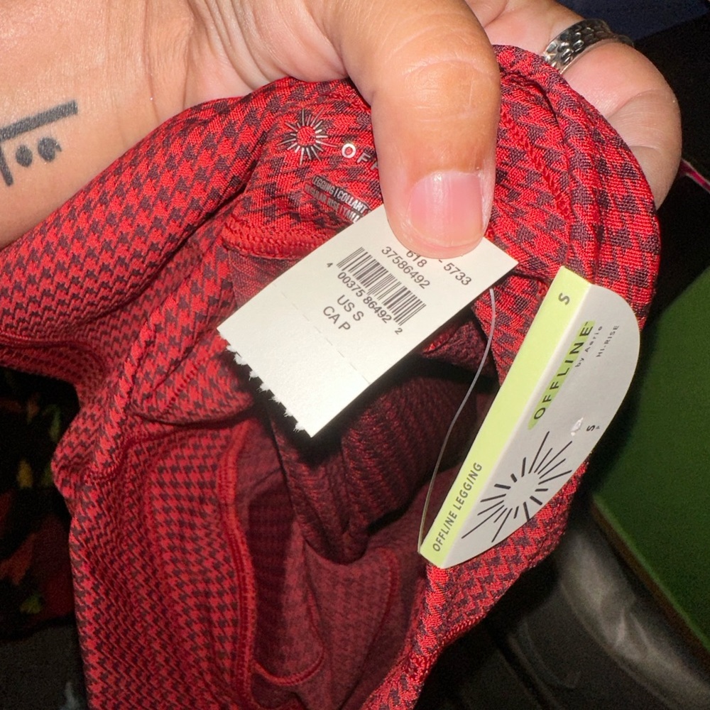 AERIE GINHAM LEGGINGS WITH POCKETS - Picture 9 of 9